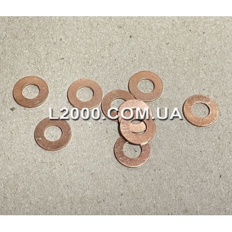 Мідна шайба під форсунку MAN L2000 (7,3х15х1). Victor Reinz